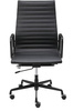 Fotel biurowy AERON PRESTIGE PLUS czarny - skóra naturalna, aluminium