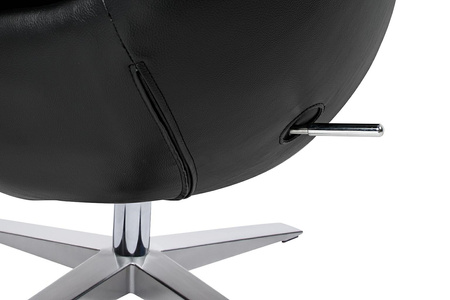 Fotel EGG SZEROKI czarny