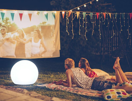 Lampa ogrodowa BULY 40 SOLAR & BATTERY biała