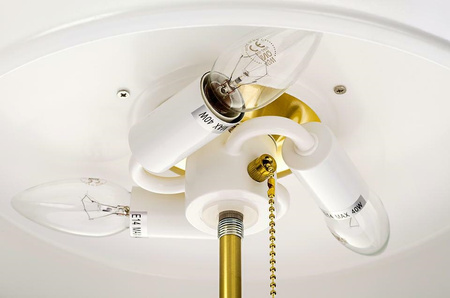 Lampa biurkowa ARTE biało-złota