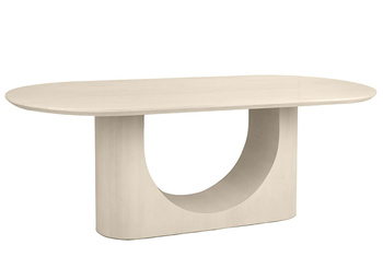 Stół jadalniany beżowy ICARO 220 cm drewno mango