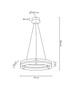 MOOSEE lampa wisząca SATURNUS 70 złota