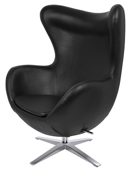 Fotel EGG SZEROKI czarny