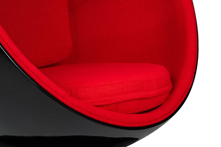 Fotel obrotowy BALL BLACK czerwony