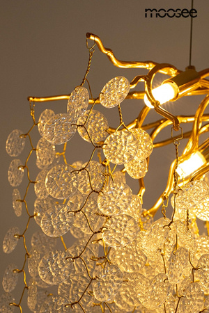 MOOSEE lampa wisząca RIVIERA 80 złota /   clear