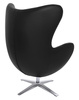 Fotel EGG SZEROKI czarny