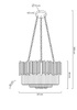 Lampa wisząca IMPERIAL GOLD 60 - stal, kryształ