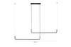 MOOSEE lampa wisząca SHAPE DUO 120 czarna