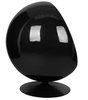 Fotel obrotowy BALL BLACK czerwony