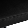 Krzesło welurowe plecione ASTON VELVET czarne