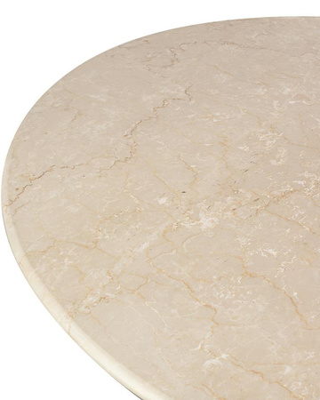 Stół jadalniany RAGNO 120 cm marmur i drewno mango