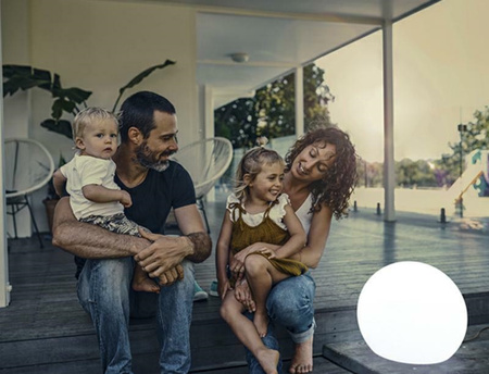 Lampa ogrodowa BULY 20 CABLE biała