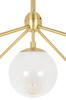 Lampa wisząca PLANETARIO 15 GOLD złota - klosze szronione