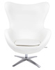 Fotel EGG SZEROKI biały