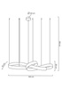 MOOSEE lampa wisząca WAVE 160B chrom