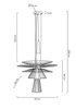 MOOSEE lampa wisząca SESTO złota