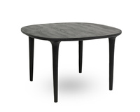 Stół jadalniany czarny LAMINAR 120 cm drewno mango